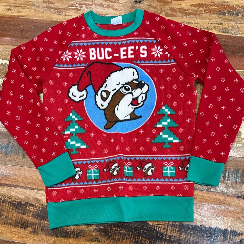 Kids Red Holiday Sweater Youth Medium